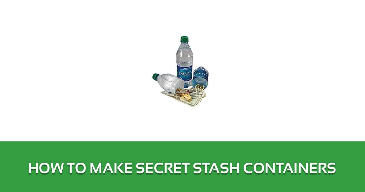 How To Make Secret Stash Containers