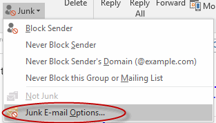 Safe Senders List Outlook 2023 How To Add A Sender To The Safe Senders List In Microsoft Outlook | Webucator