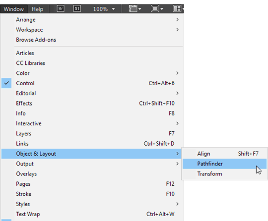 How to Make Custom Shapes Using the Pathfinder Panel in Adobe InDesign