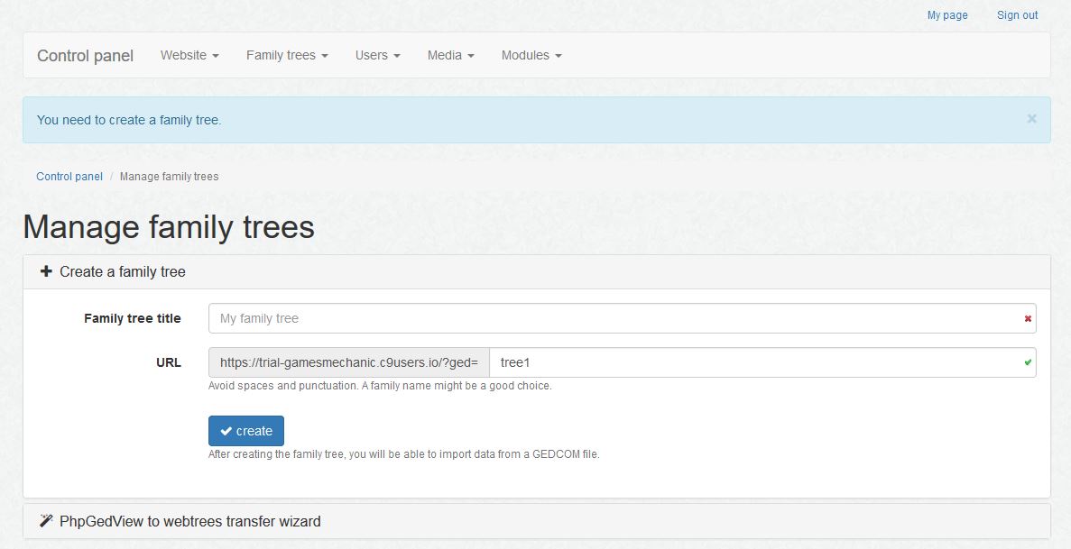How to Install trees on Cloud9 IDE
