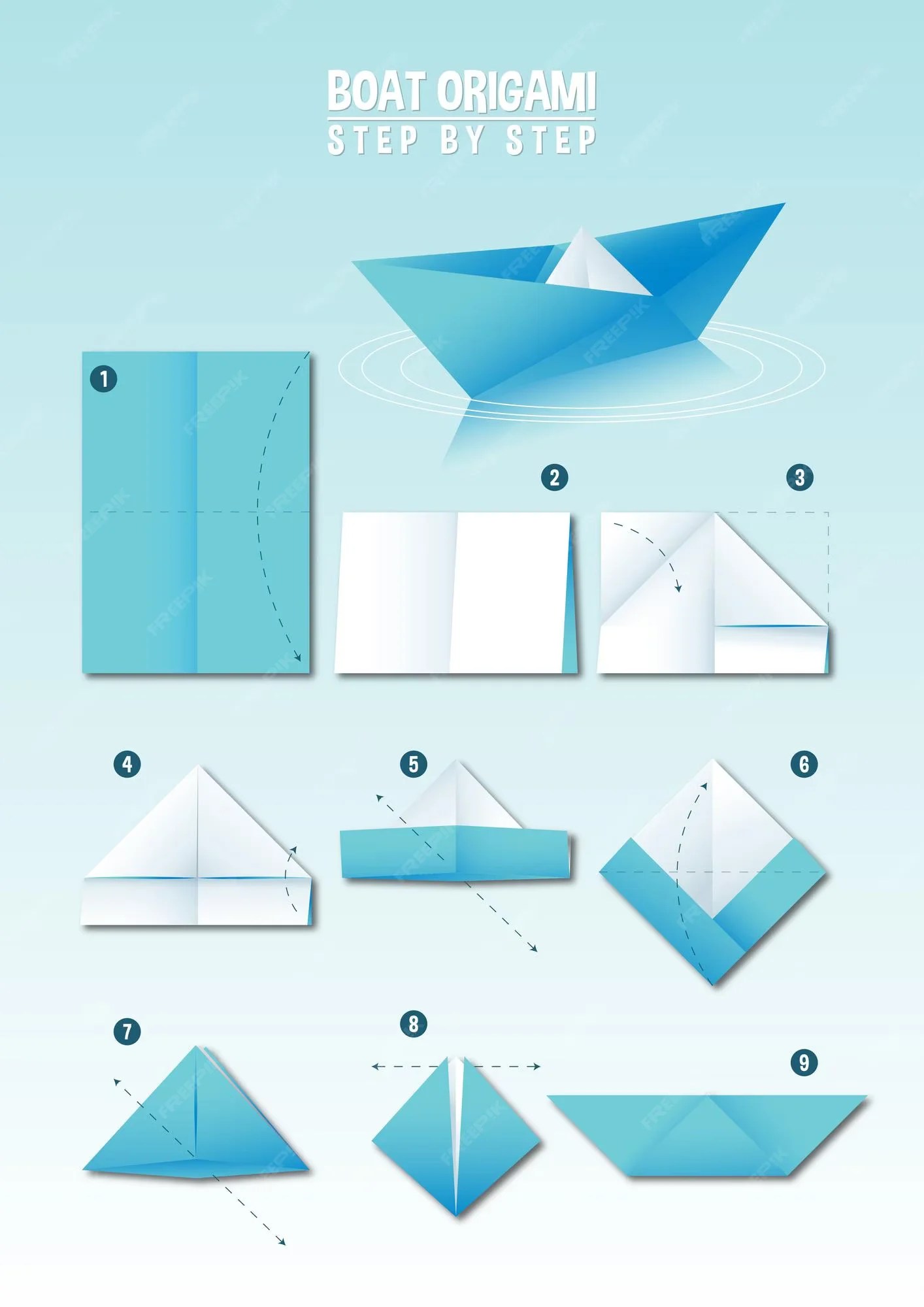 Sail Boat Origami Step by Step How to Make Easy Origami