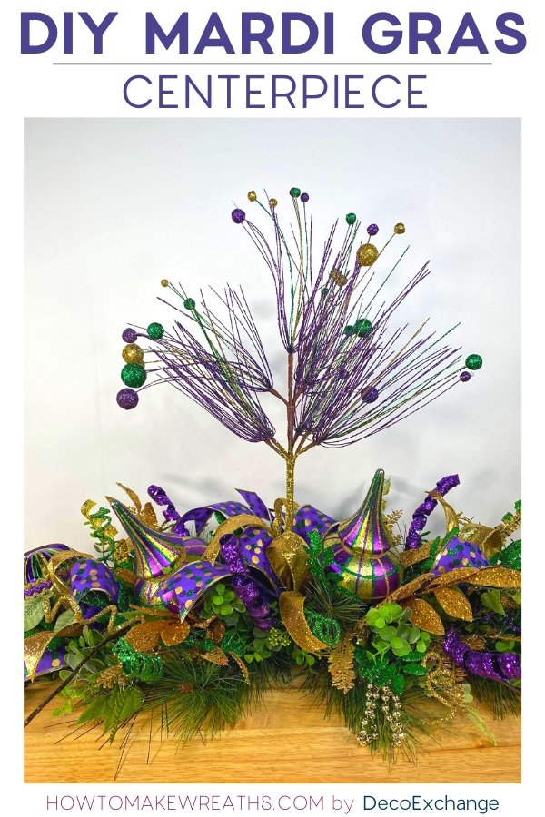 Diy Mardi Gras Centerpiece How To Make Wreaths