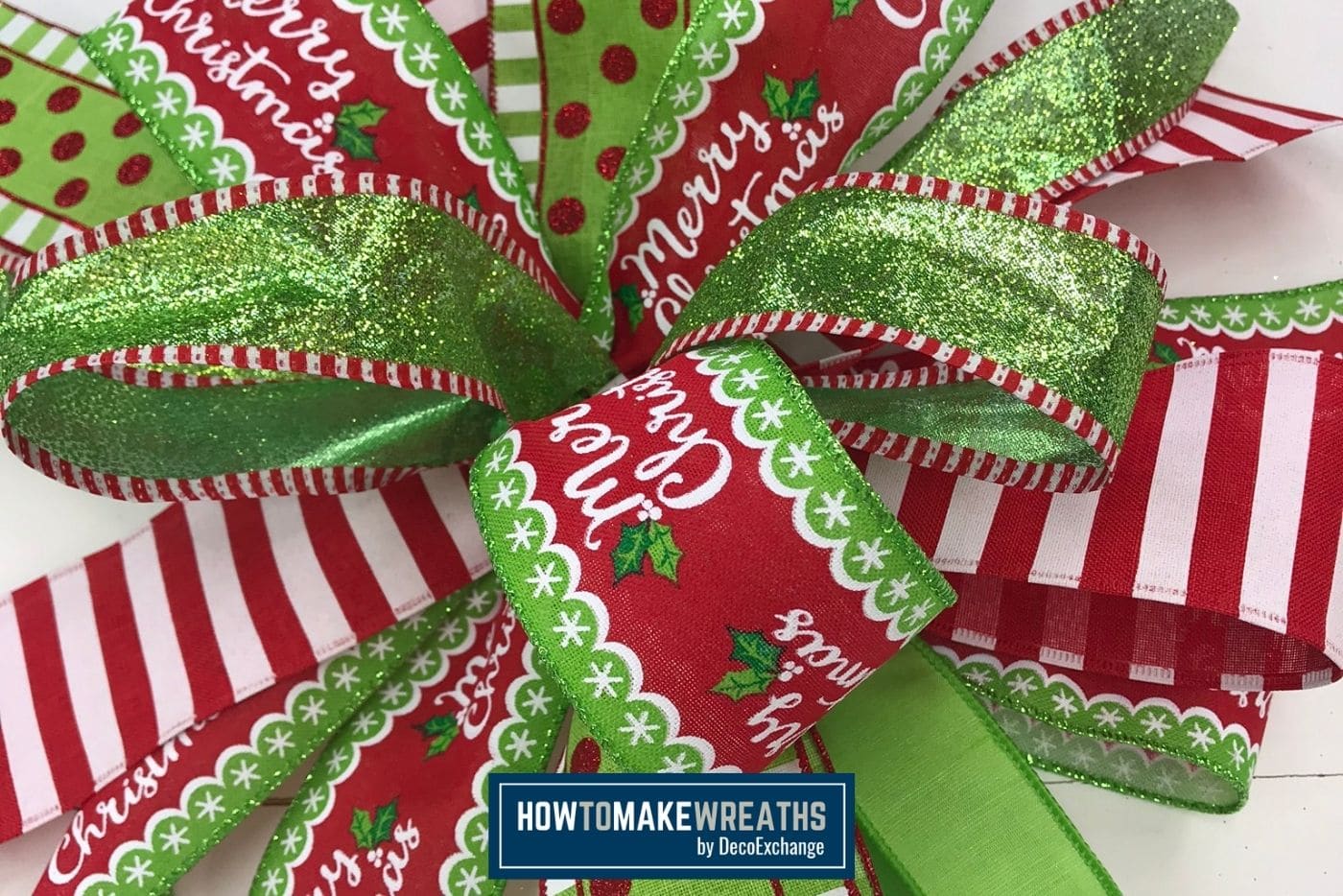 How To Make A Funky Bow Wreath For Christmas How to Make Wreaths