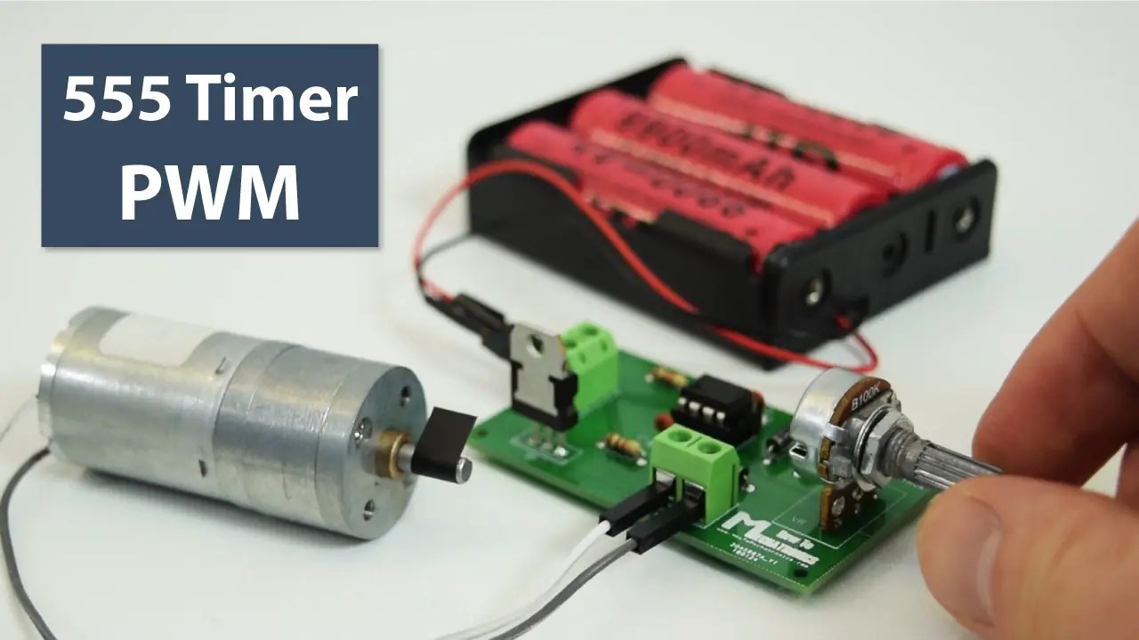 555 Timer PWM DC Motor Speed Controller How To Mechatronics