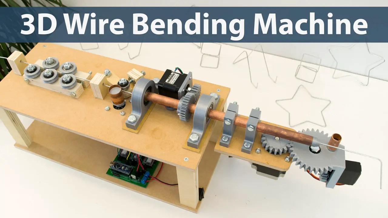 Arduino 3D Wire Bending Machine How To Mechatronics