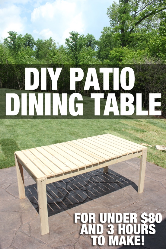 How to Build a Patio Dining Table How to Nest for Less™