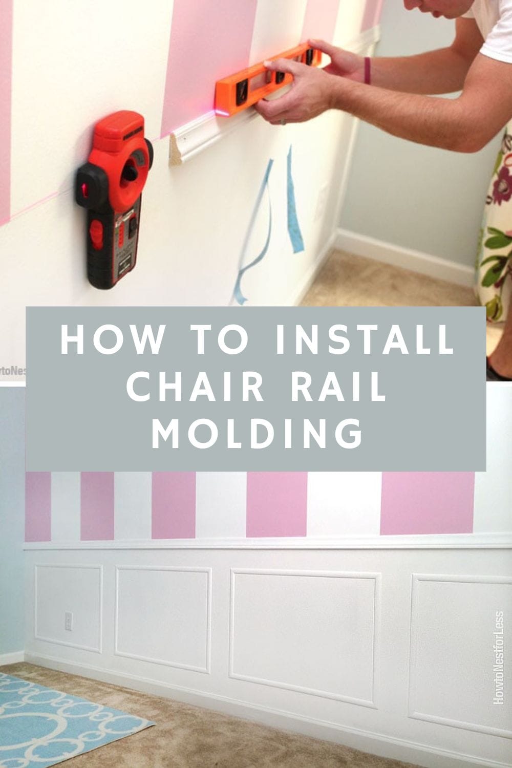 How to Install Chair Rail Molding How to Nest for Less™