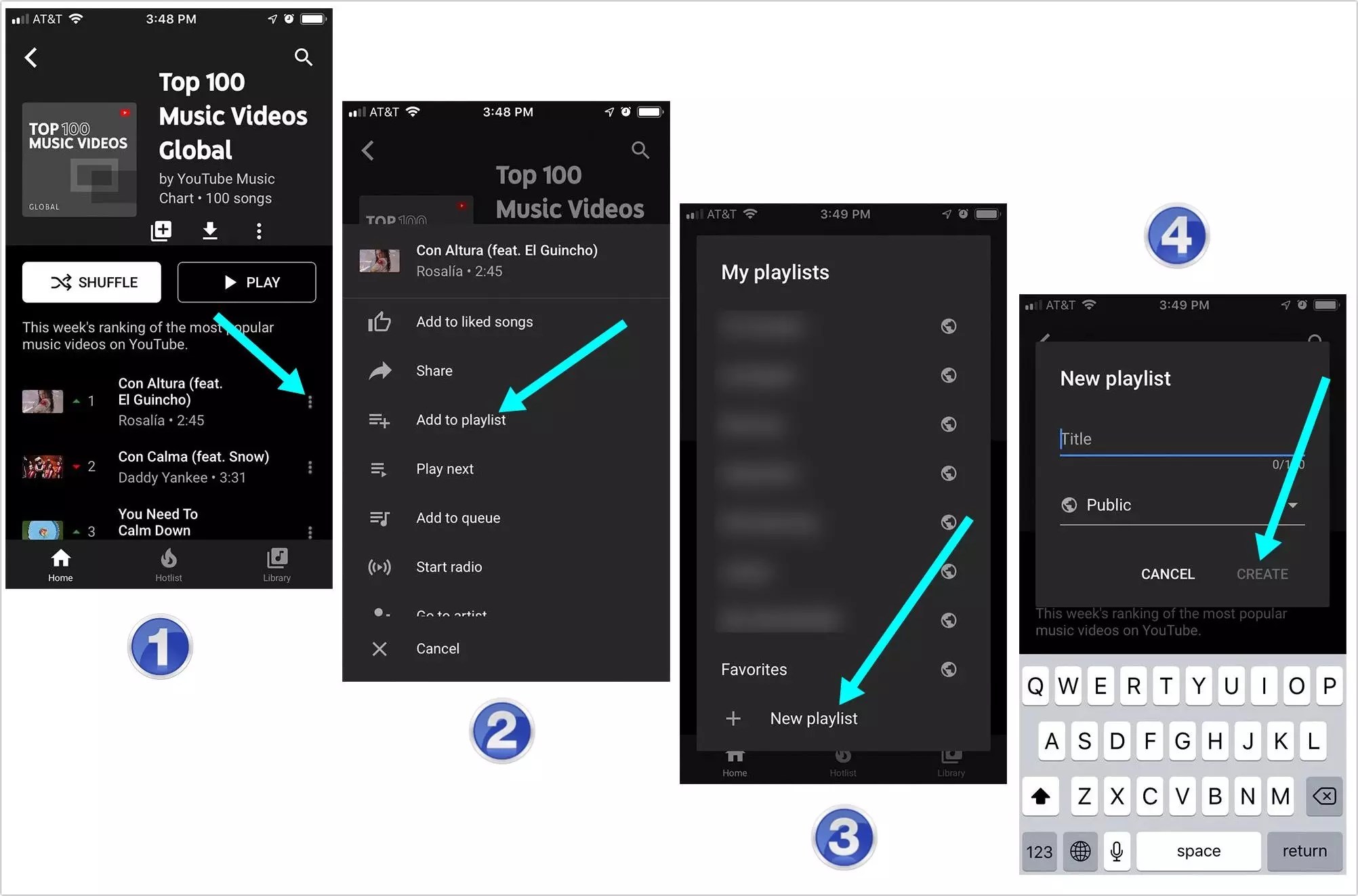 Youtube Music Playlist App How to Create, Access and Use Offline(025)