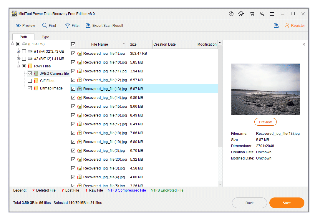 How to recover photos from sd card via MiniTool Power Data Recovery