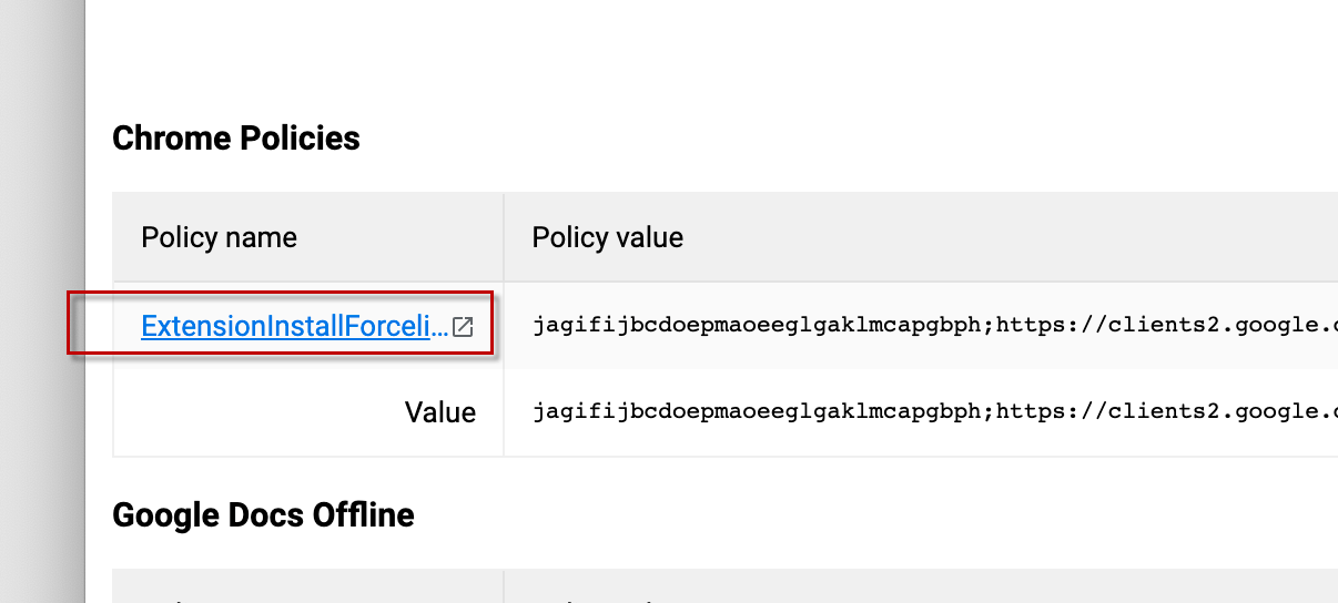 ExtensionInstallForcelist Mac Removal