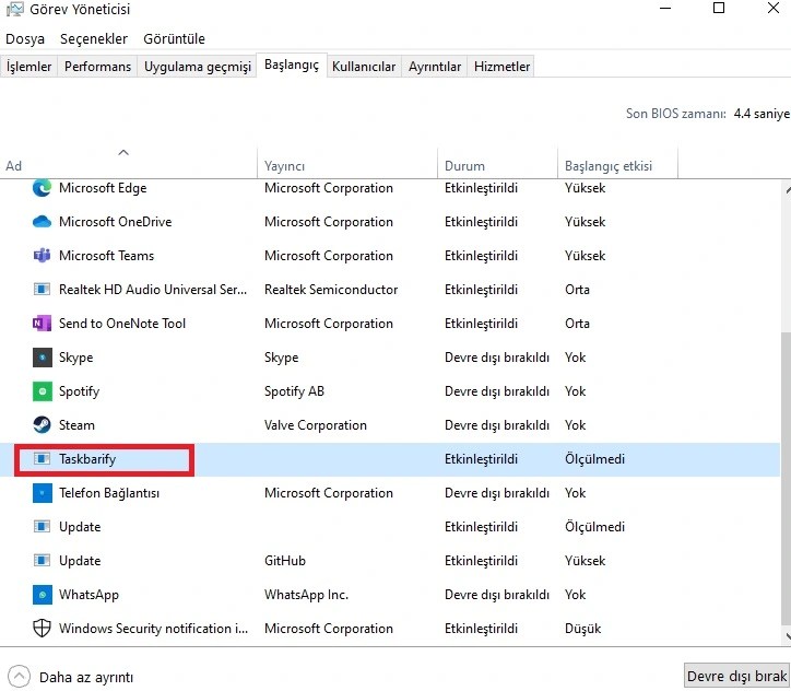Uninstall Taskbarify Virus