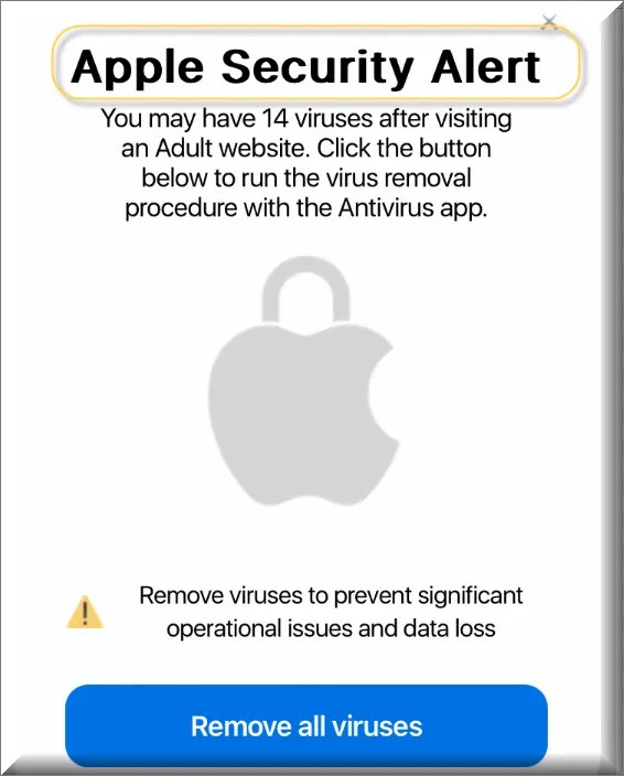 Apple Security Alert Scam iPhone Removal