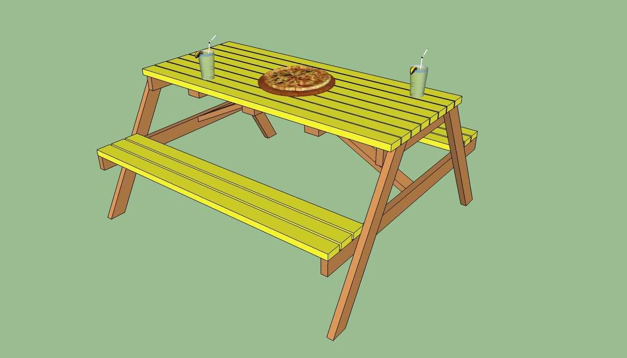 Long picnic table plans HowToSpecialist How to Build, Step by Step