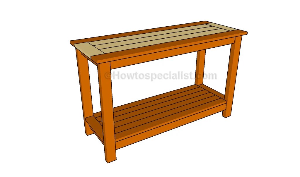 Console Table Plans HowToSpecialist How to Build, Step by Step DIY