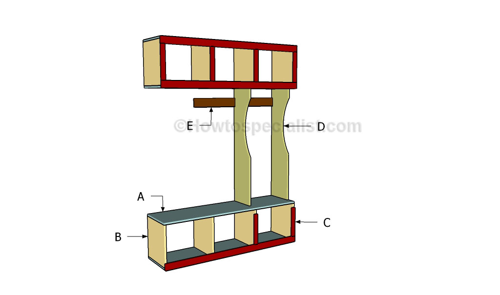 Mudroom Bench Plans HowToSpecialist How to Build, Step