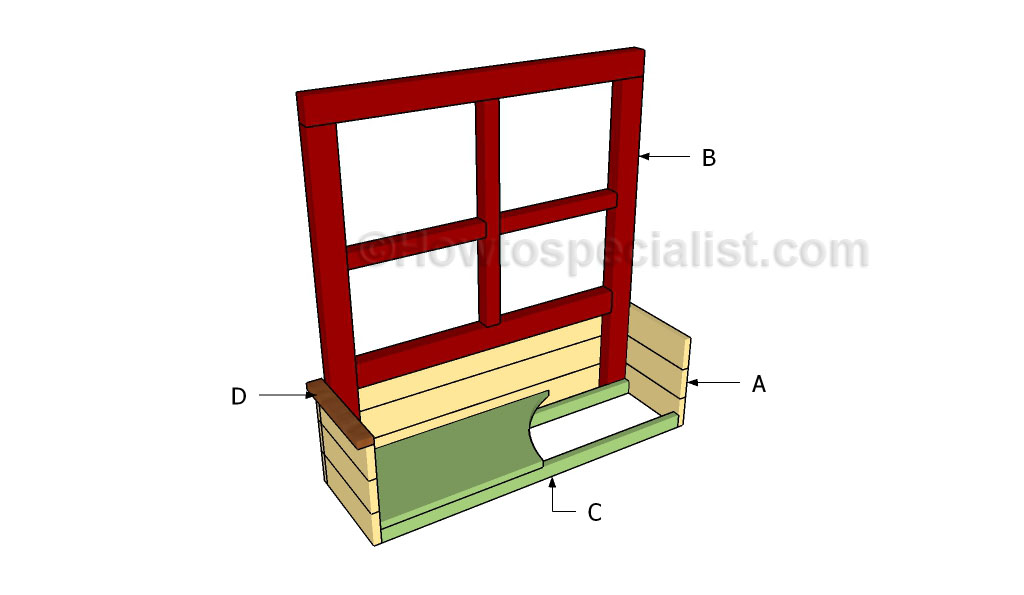 Window flower box plans HowToSpecialist How to Build, Step by Step DIY Plans