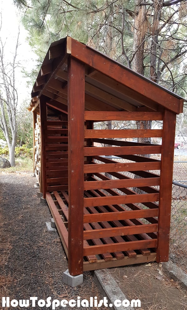 DIY 2 Cord Wood Shed HowToSpecialist How to Build, Step by Step DIY