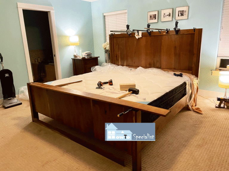 Farmhouse King Size Bed DIY Project