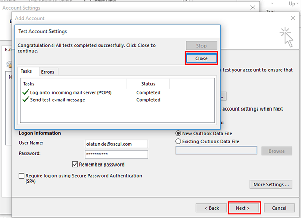 Microsoft Outlook Configuration Settings WebTrainingRoom