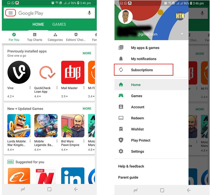 How to Cancel Google Play AutoRenew Subscription for an App