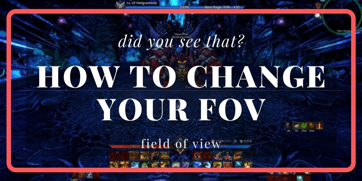 How to Change Your FOV (Field Of View) How To TERA