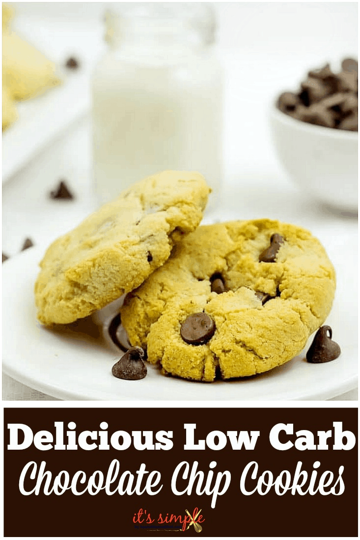 Crunchy Low Carb Chocolate Chip Cookies, Keto, GF, 1 CARB!
