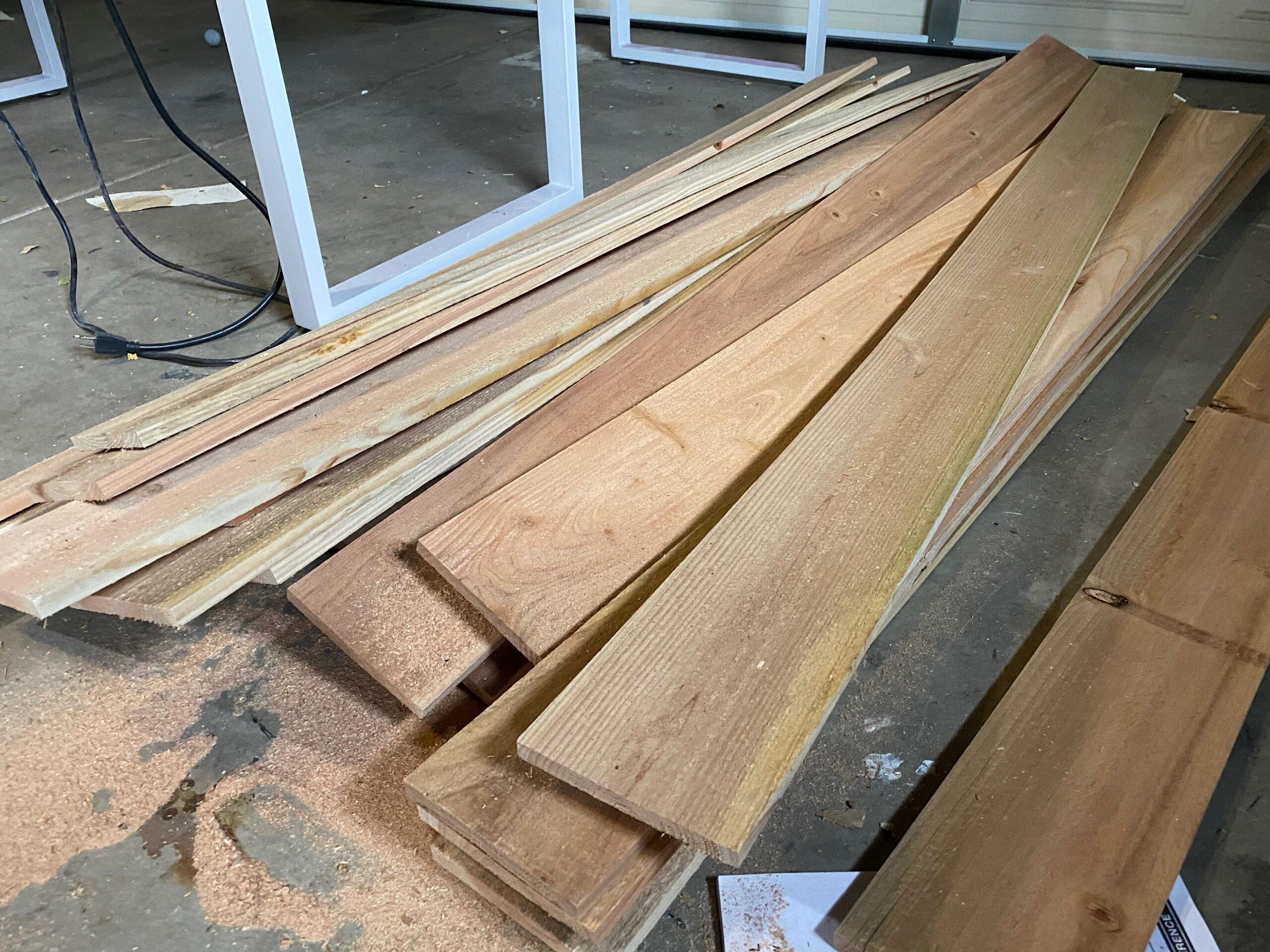 Fence board planks