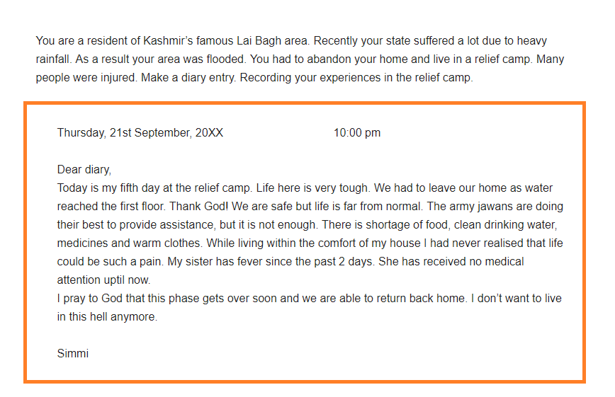 sample diary entry 1 How To Wiki