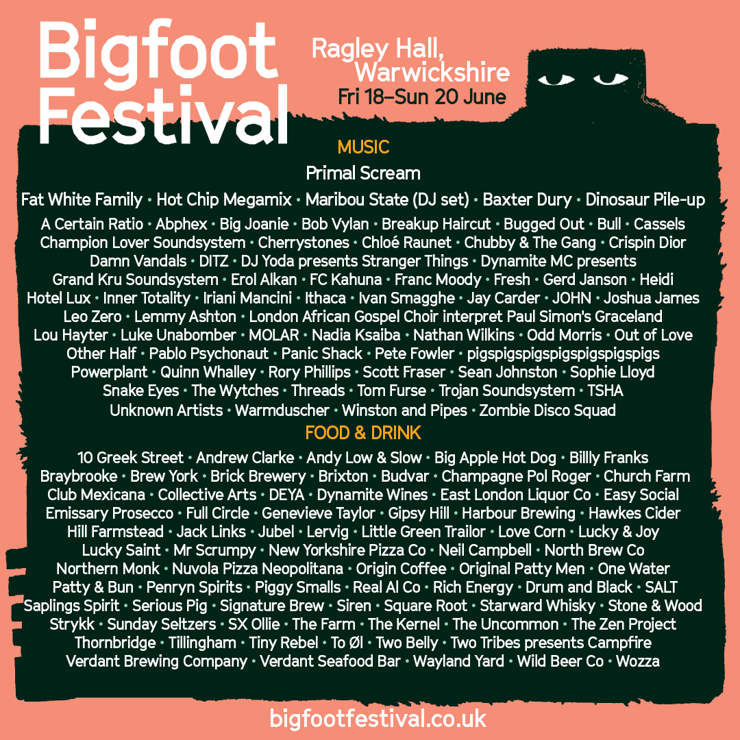 Bigfoot 2021 Full Lineup Announced Hoxton Radio