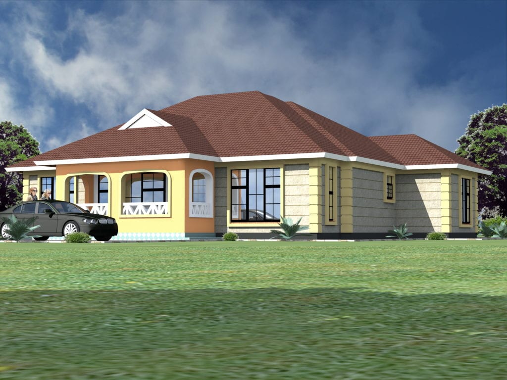 Simple three bedroom house designs HPD Consult