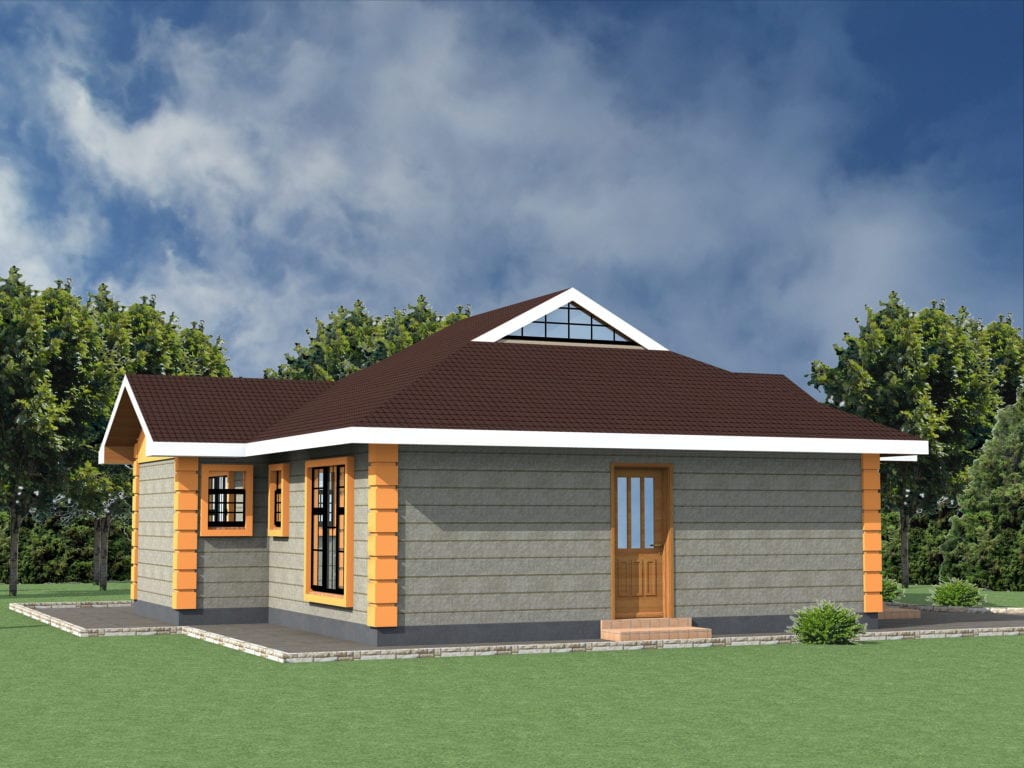 Low cost 2 bedroom house plan in Kenya HPD Consult