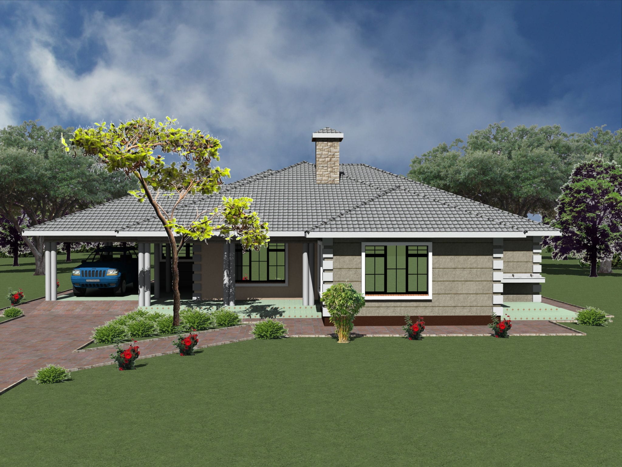 Simple 3 bedroom house plans with garage HPD Consult