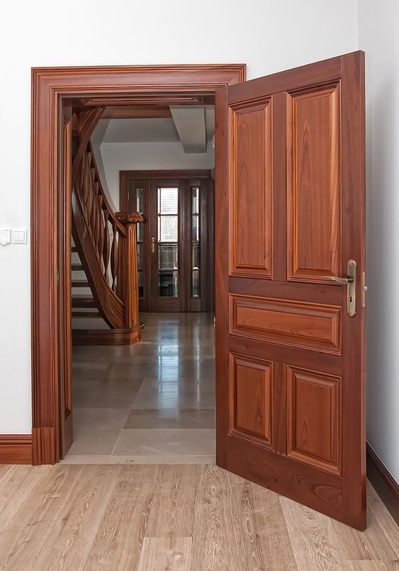 Door Designs 17+ Wooden Mahogany & Flush Door Designs