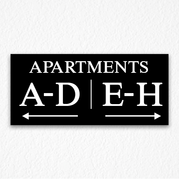 Apartment Number Directional Sign HPD Signs NYC
