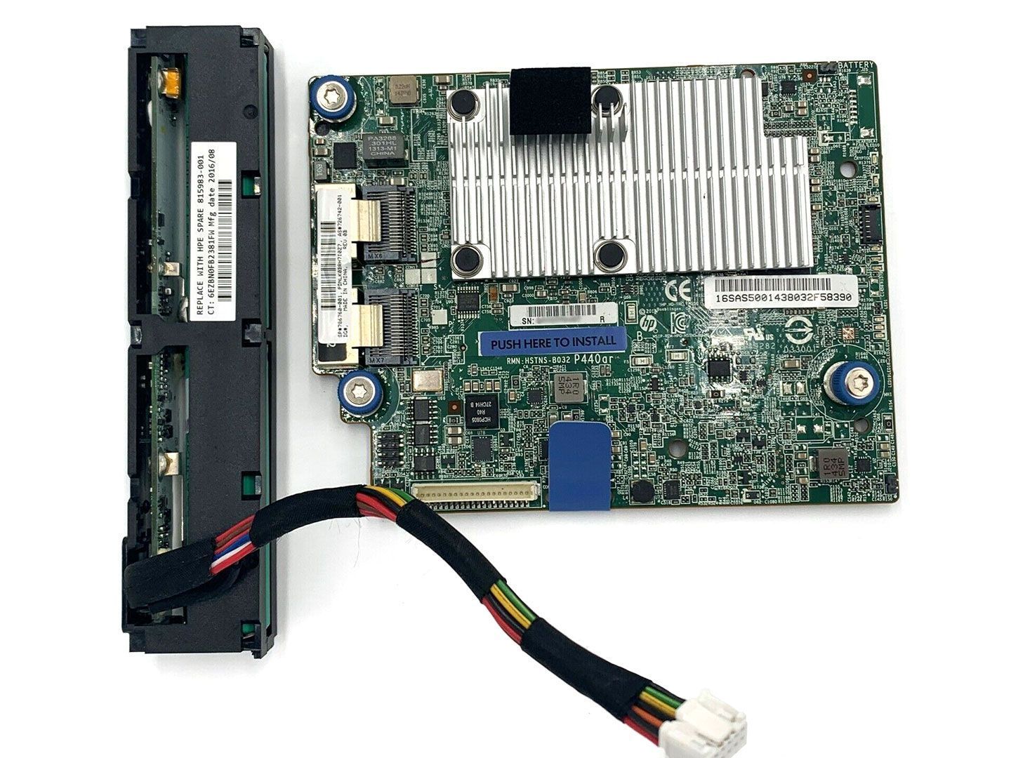 HPE Smart Array P440ar/2GB FBWC Dual Port 12GB PCIE 3.0 x8 SAS Raid