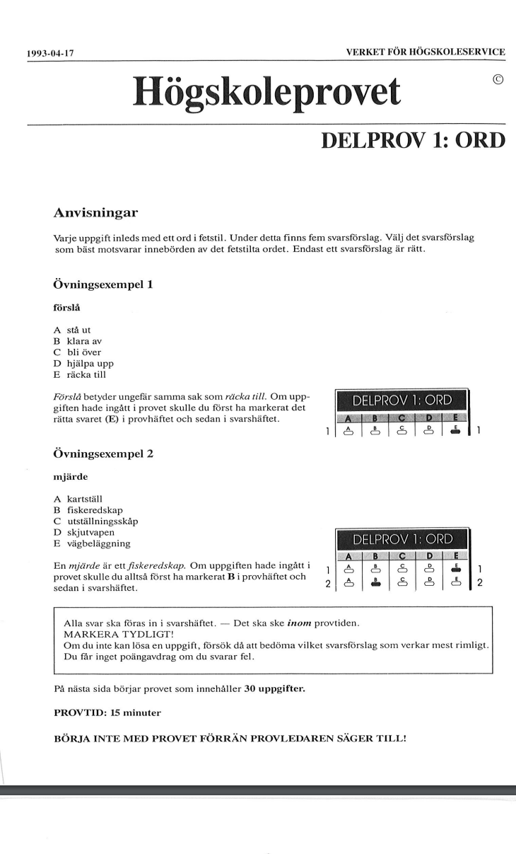 Förbered dig gratis till Högskoleprovet www.allarätt.nu
