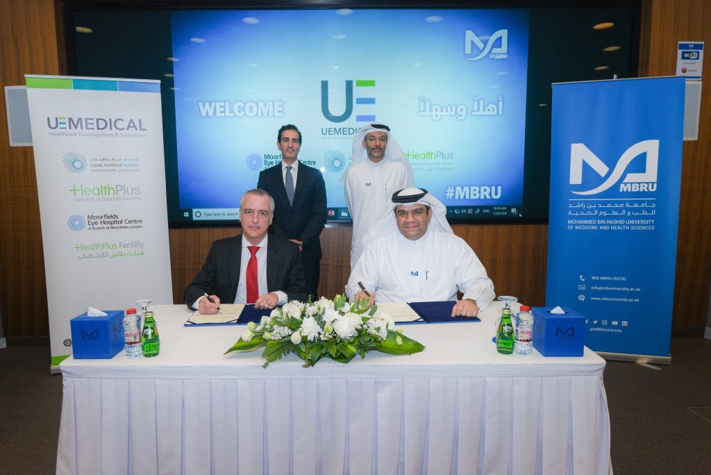 Mohammed Bin Rashid University of Medicine and Health Sciences Signs a