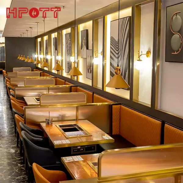 Commercial Restaurant Smokeless Korean Barbecue Grill Table For Sale