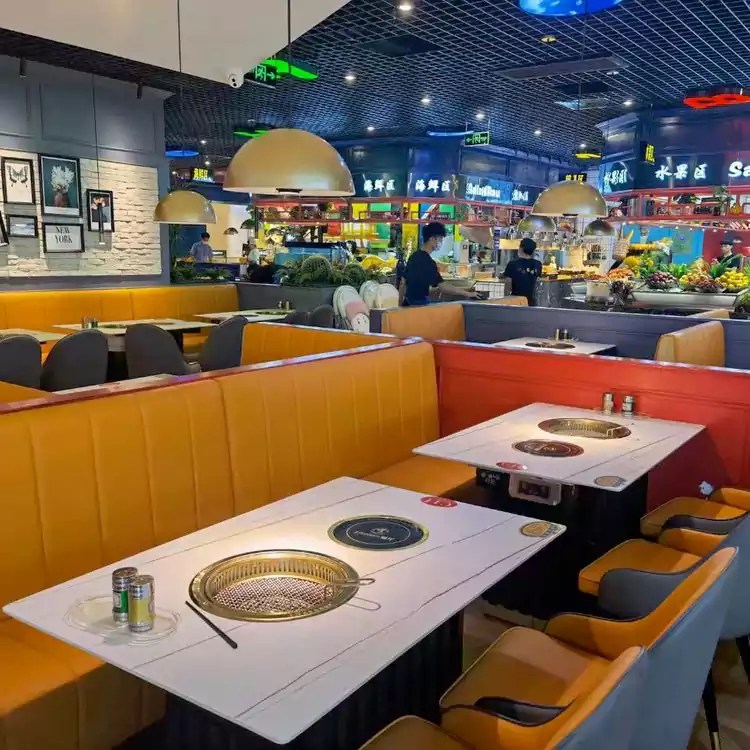 Hot Pot Table For Restaurant Korean BBQ And Hot Pot Table For Sale HPOTT