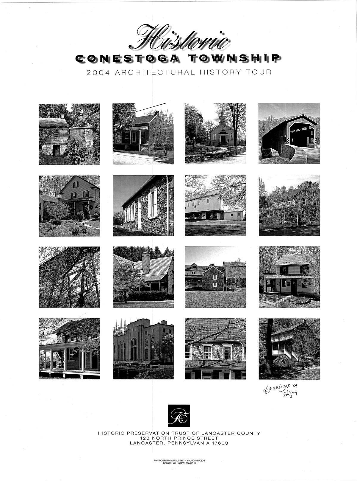 Conestoga Township Architectural History Tour Poster Historic