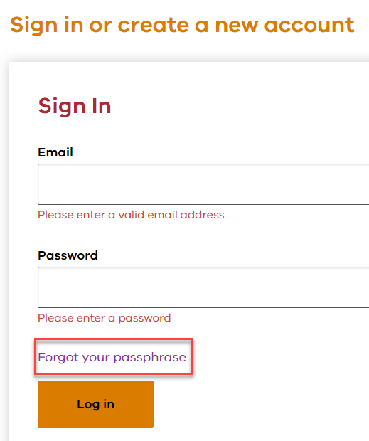 I can't access my account, how do I reset my password? HealthShare