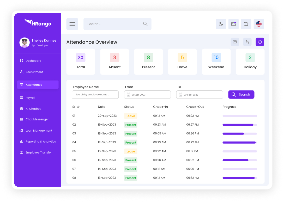 Employee Self Service hrango