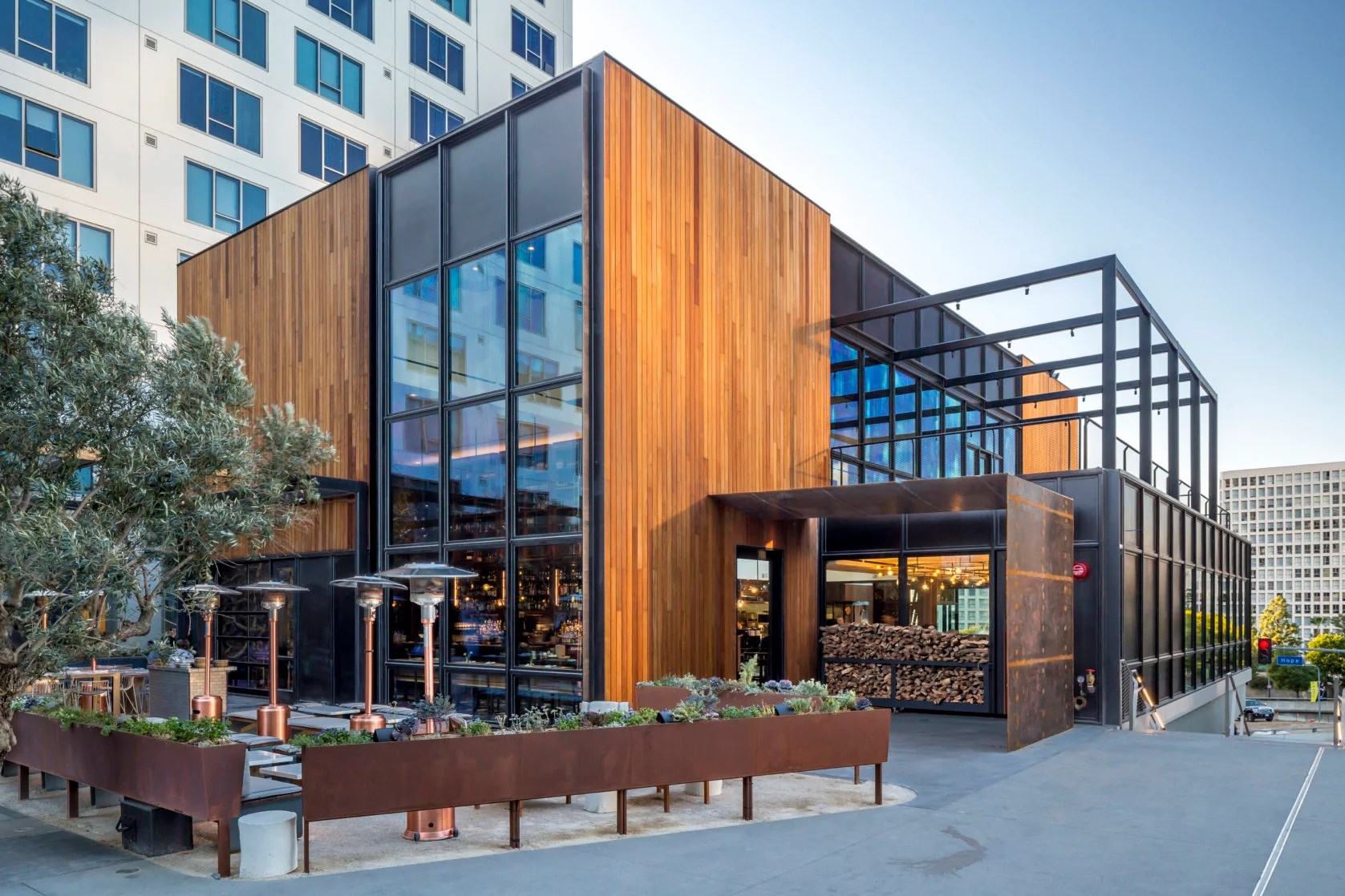 Otium Restaurant at the Broad Museum Plaza House & Robertson