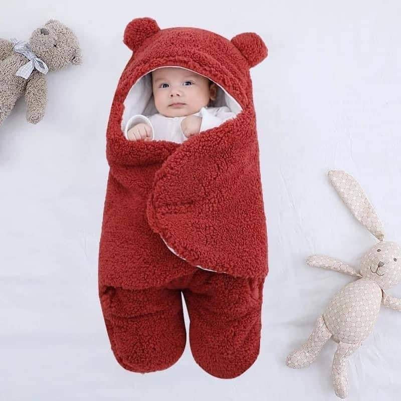 HR Bazar Baby Sleeping Bag UltraSoft Fluffy Fleece Newborn Receiving