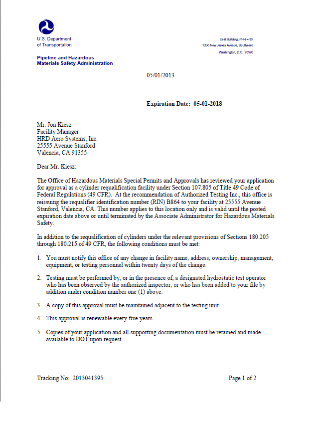 approvaldot HRD Aero Systems