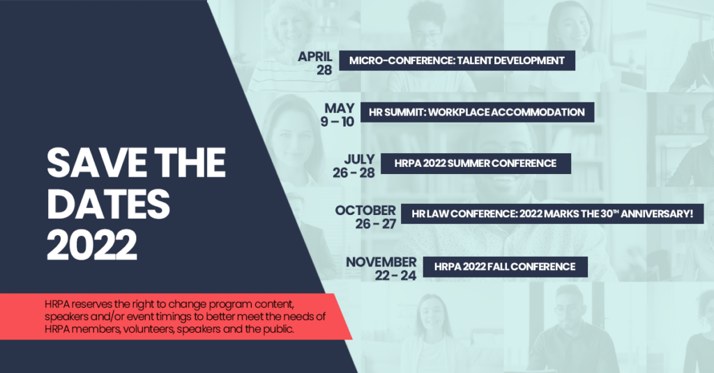 Chro List Of Events 2023 Conferences - Hrpa