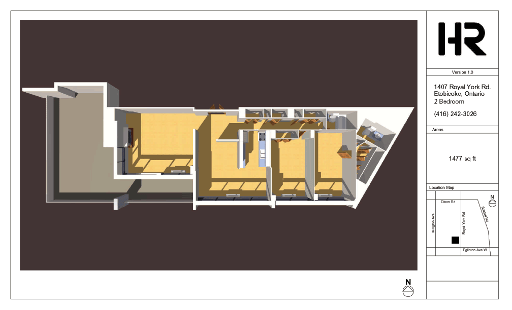 Apartment for rent at 1407 Royal York Road H&R Property Management