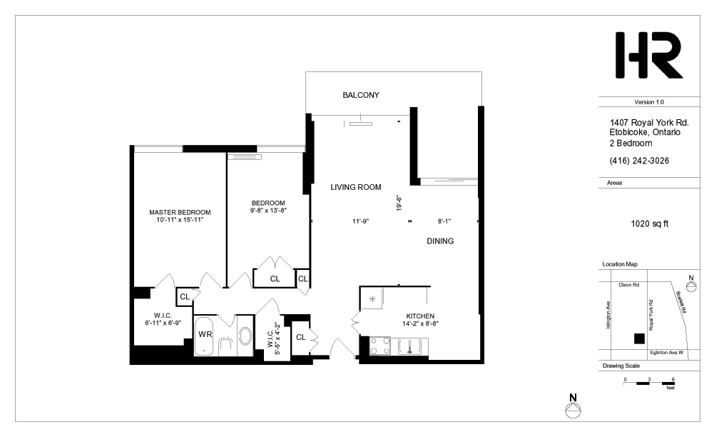 Apartment for rent at 1407 Royal York Road H&R Property Management