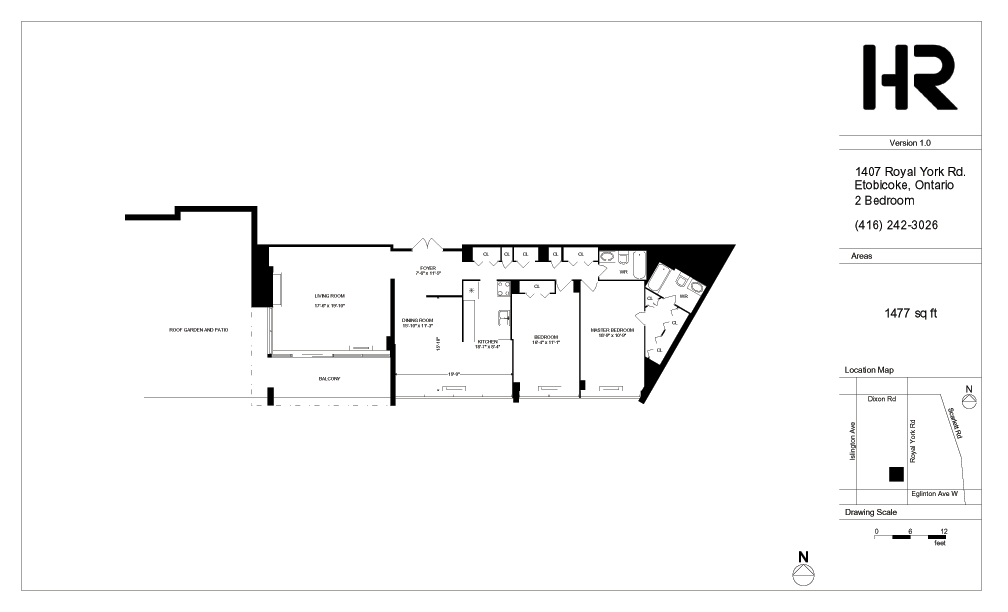 Apartment for rent at 1407 Royal York Road H&R Property Management