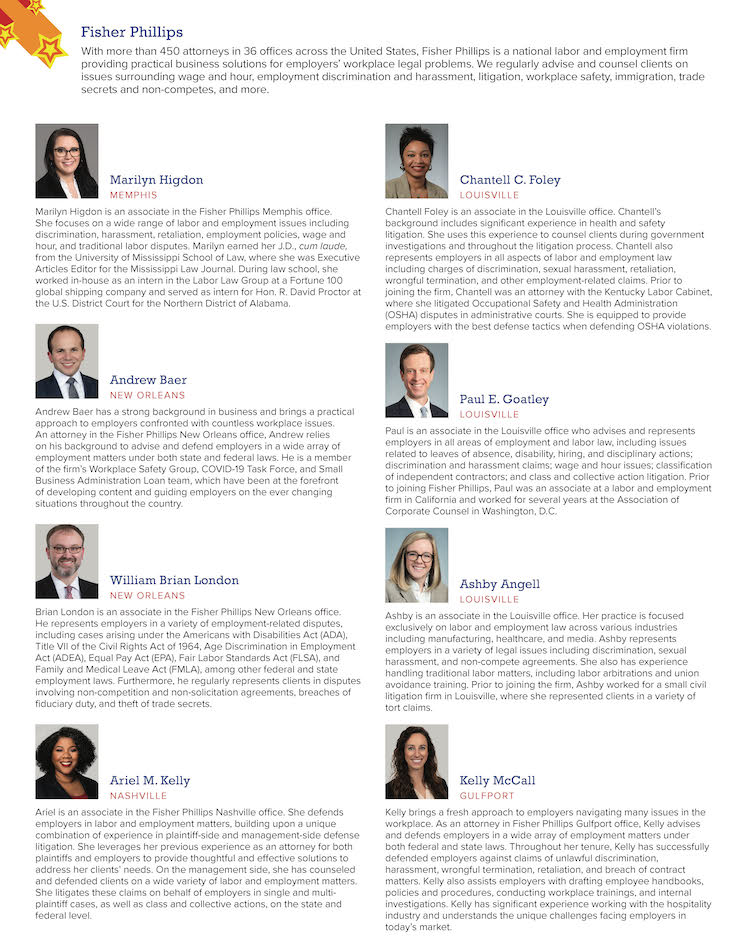 Rising Stars in Labor and Employment Law Fisher Phillips